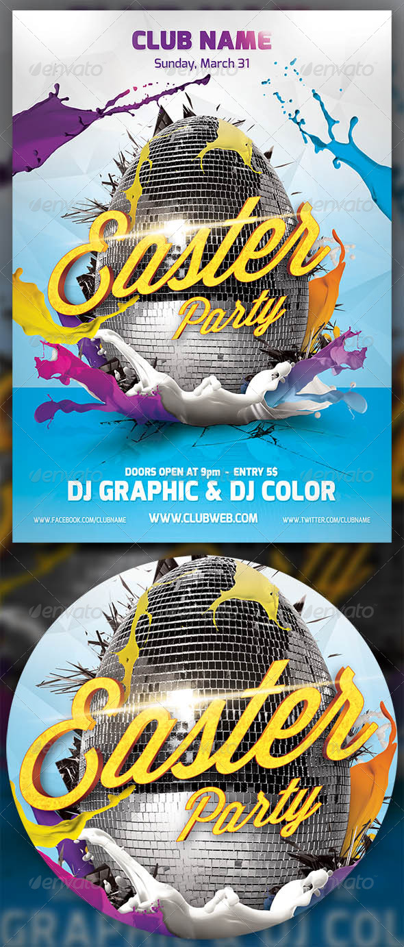 Easter Party Flayer Template - Events Flyers