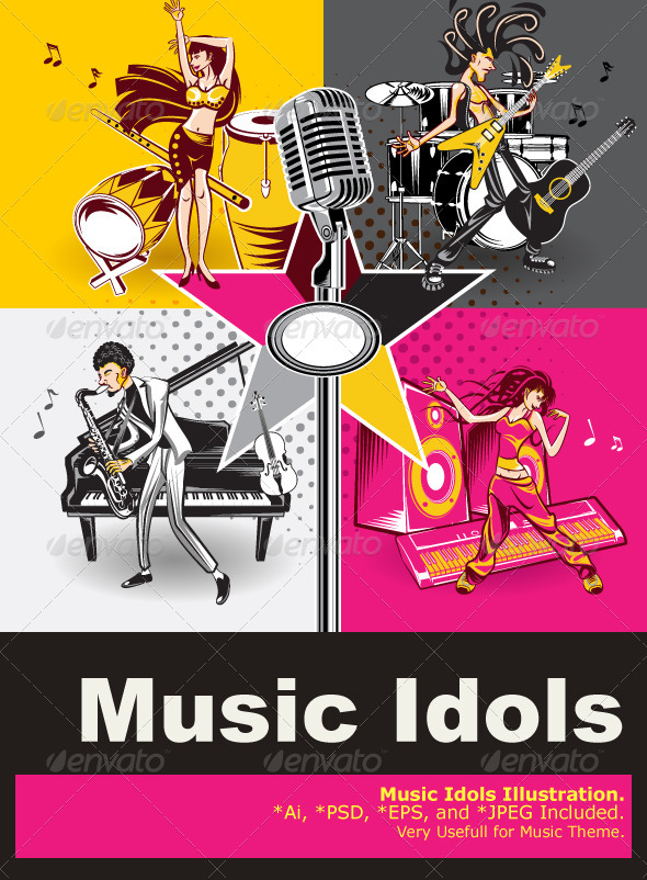 Music Star Idols - People Characters