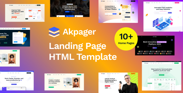 Akpager - Multipurpose Landing Page HTML Template