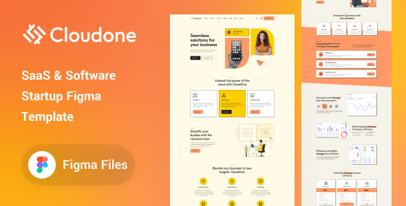 CloudOne - SaaS & Software Startup Figma Template