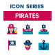 70 Pirates Icons | Dualine Flat Series