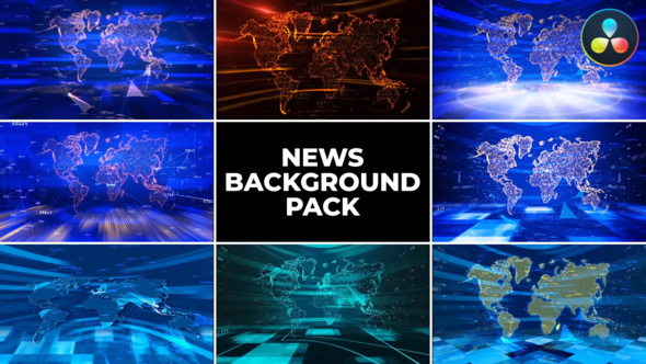 News Background Pack for DaVinci Resolve