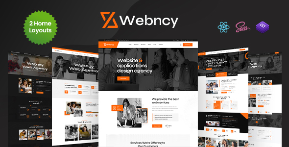 Webncy - Web Design Agency React Template