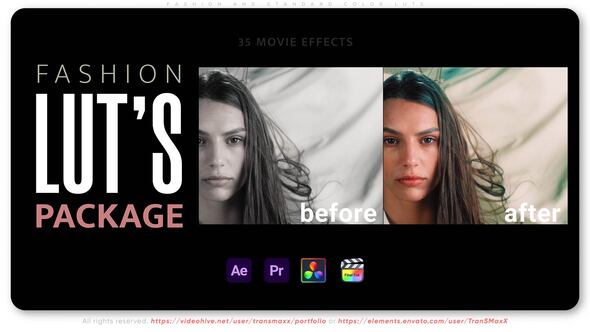 Fashion and Standard Color LUTs