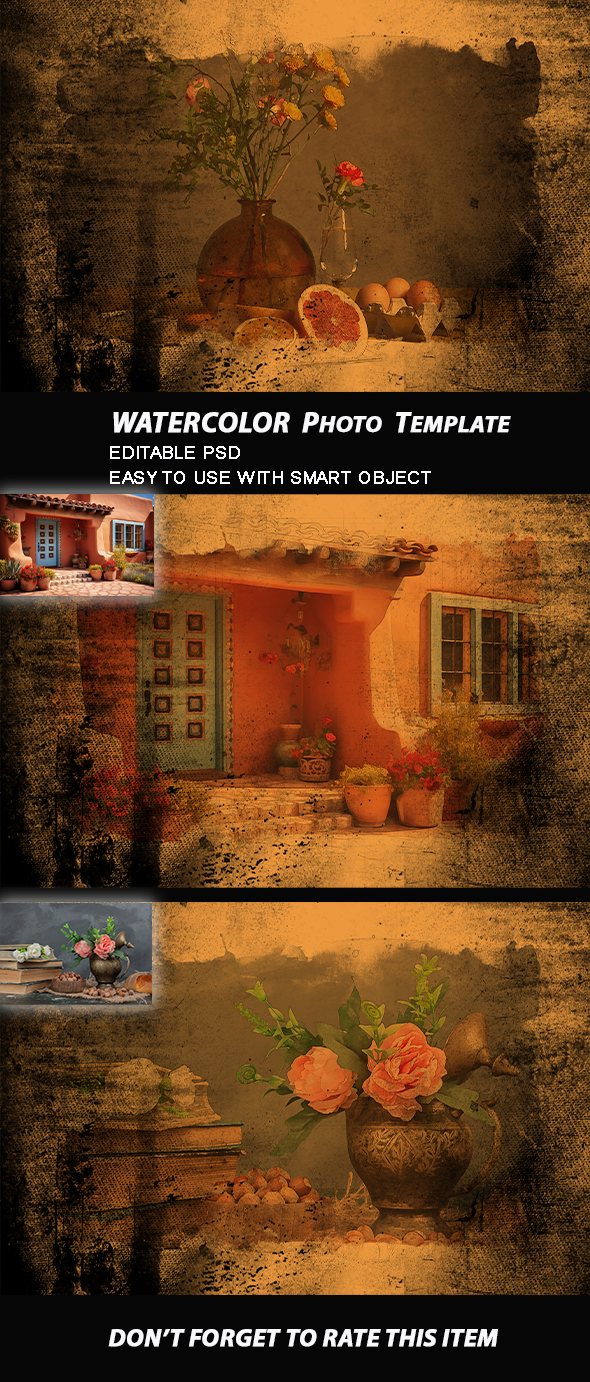 [DOWNLOAD]Watercolor Photo Template