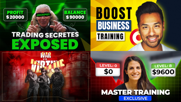 Title Animation Pack | Colorful Trending Style Titles template preview