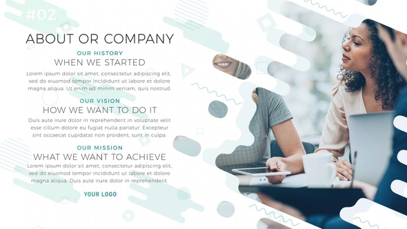 Modern Company Promotion Video Displays template preview