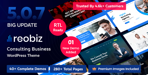 Free download Reobiz - Consulting Business WordPress Theme