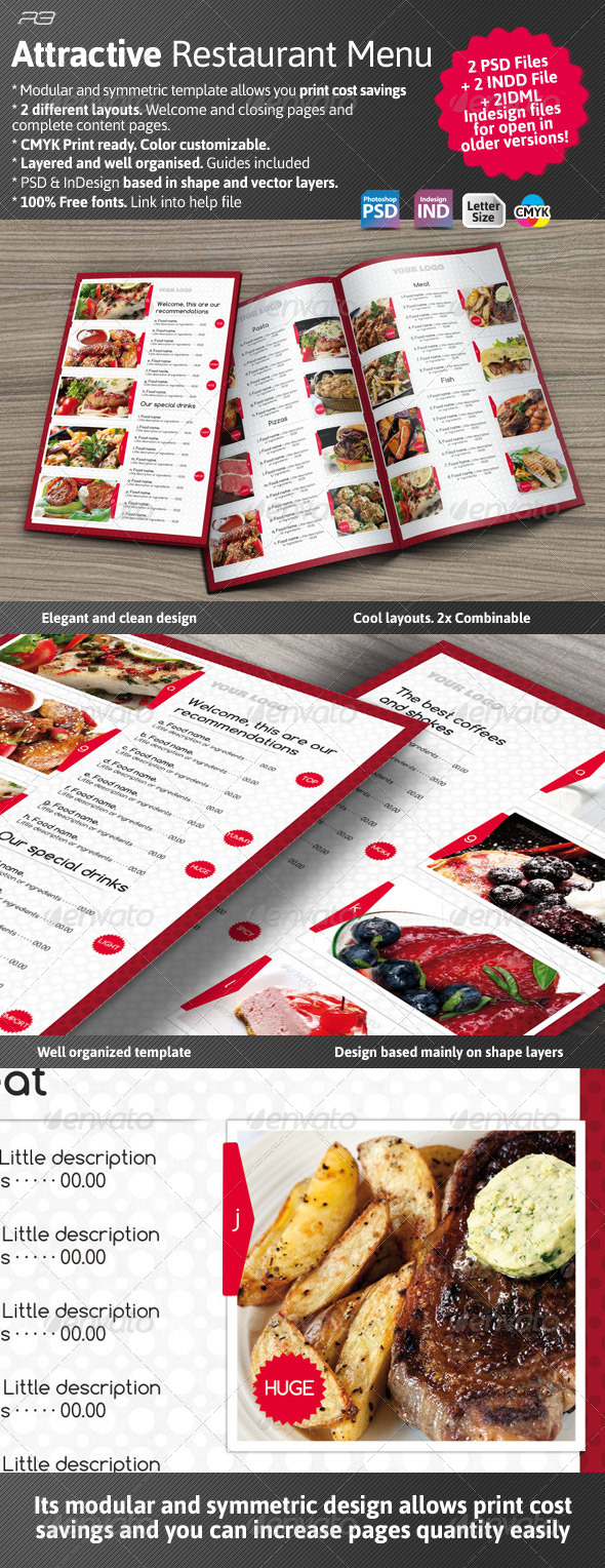 Attractive Menu Template