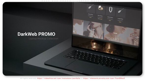 Dark Web Promo - Laptop Mockup
