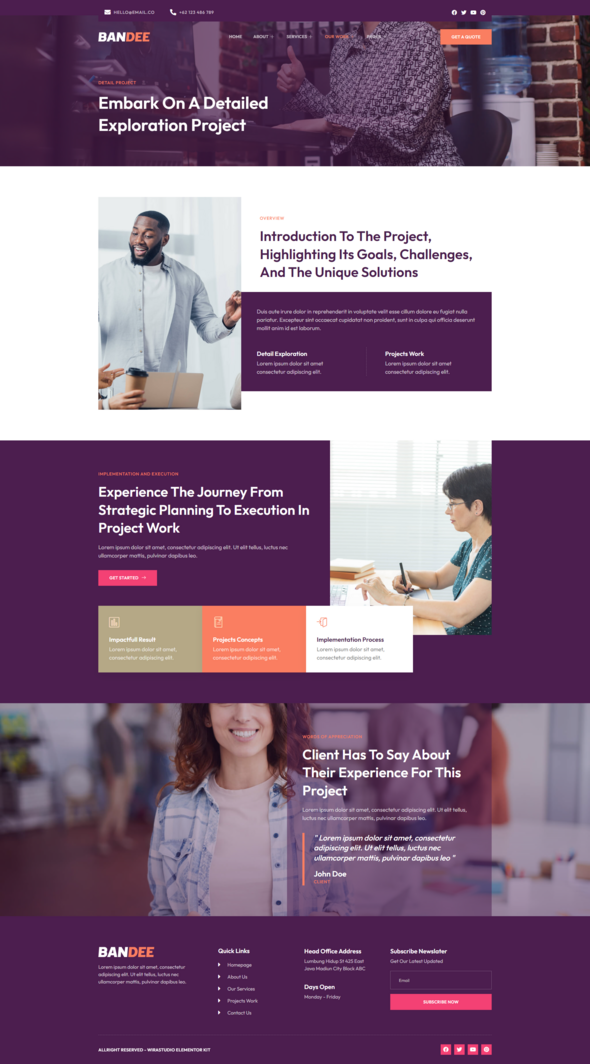 Bandee - Digital Branding Agency Elementor Template Kit
