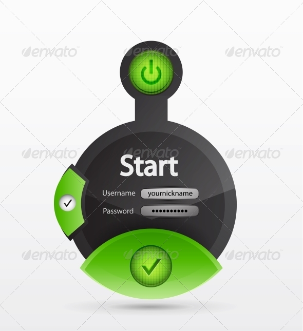 Vector Creative Login Form - Miscellaneous Vectors