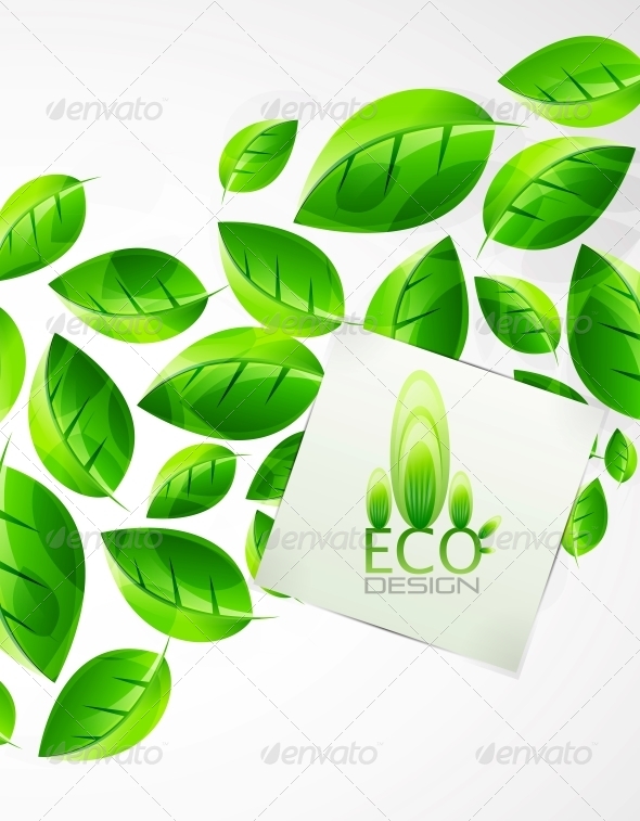 Nature Green Leaf Background - Miscellaneous Vectors