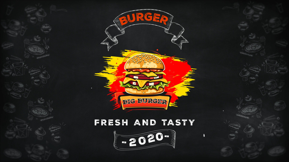 Burger Logo, After Effects Project Files | VideoHive