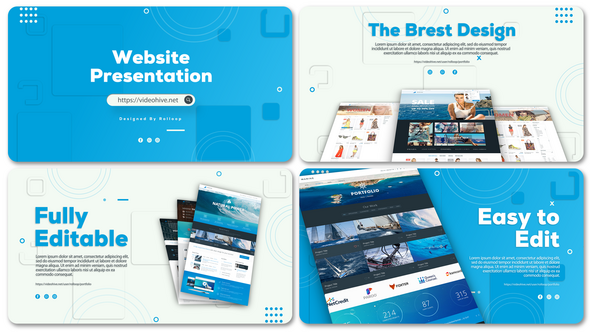 Website Presentation V1 Product Promo template preview