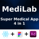 Doctor & Pharmacy App | ReactNative CLI | Figma + XD FREE | Life Time Update | MediLab