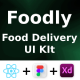 Foodly App ANDROID + IOS + FIGMA + XD | UI Kit | Reactnative CLI | Food Delivery & Order Premium App