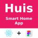 Smart Home App UI Kit React Native CLI Figma FREE HUIS