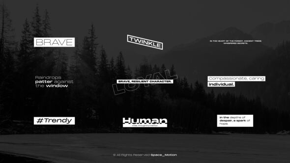 Minimal Titles  AE Titles template preview