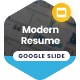 Modern Resume Google Slide