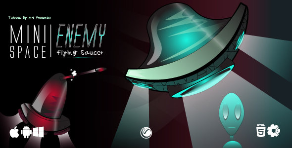 Enemy Flying Saucer | HTML5 Construct Game
