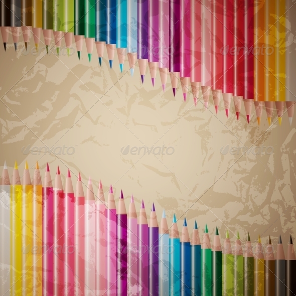 Vector Set of Colored Pencils - Miscellaneous Vectors