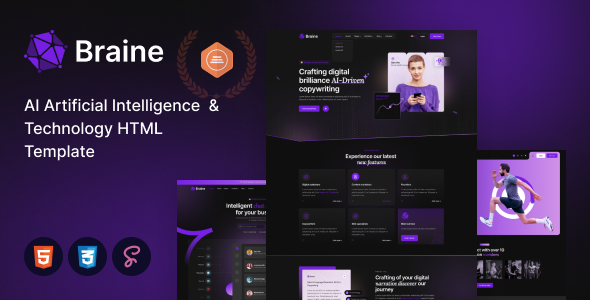 [DOWNLOAD]Braine - AI Artificial Intelligence Startup HTML Template