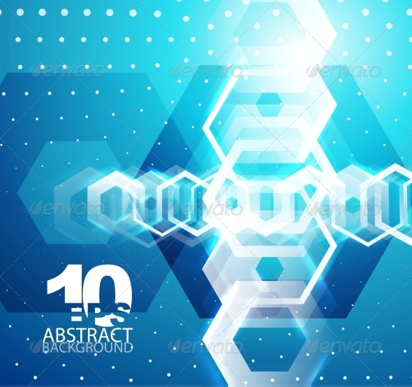 Hexagon Hi-Tech Abstract Background - Miscellaneous Vectors