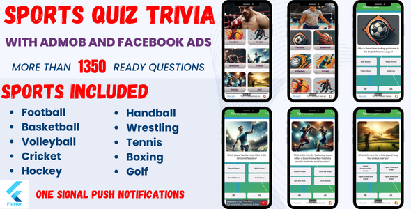 Sports Quiz Trivia ( Admob & Facebook Ads )+GDPR