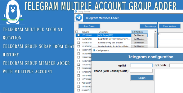 Telegram Group Scraper and Adder