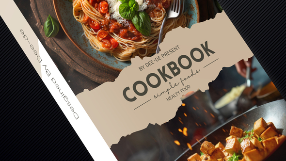 Cook Book Promo Kit Product Promo template preview