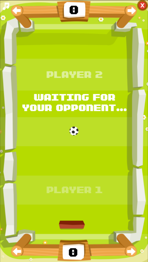 Football Ping Pong. Online Multiplayer. HTML5 Game (Construct 3). 