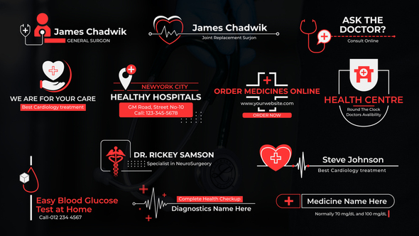 Health Titles Titles template preview
