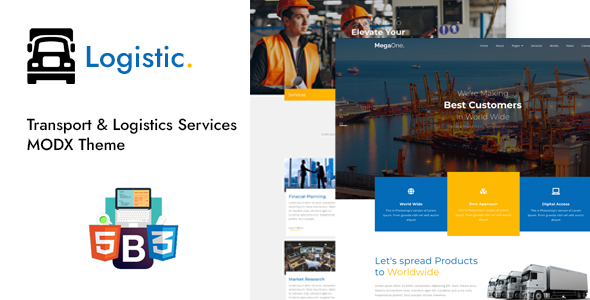 Logistic – Transport & Logistics Services MODX Theme