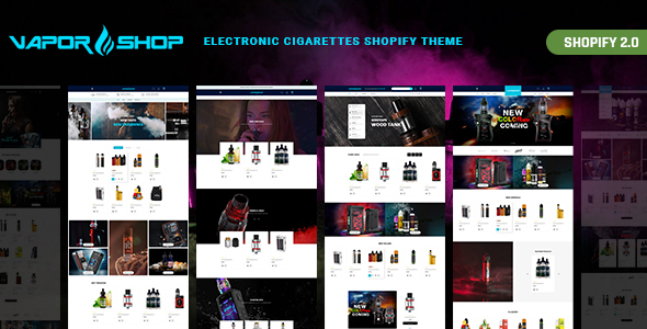 [DOWNLOAD]VaporShop - Electronic Cigarettes & Accessories Shopify Theme