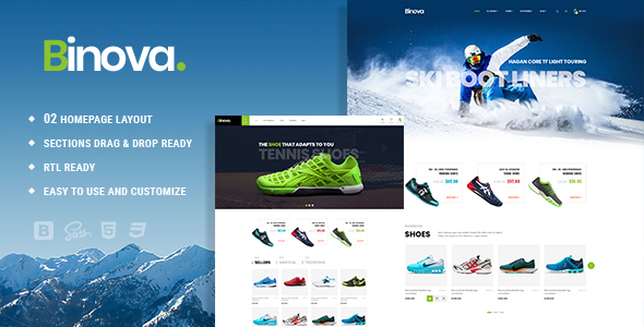 Binova | Shoes Store Shopify Theme