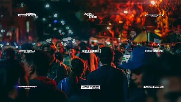 Simple Lower Thirds Elements template preview