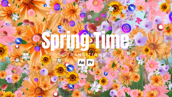 Spring Time Transitions Elements template preview