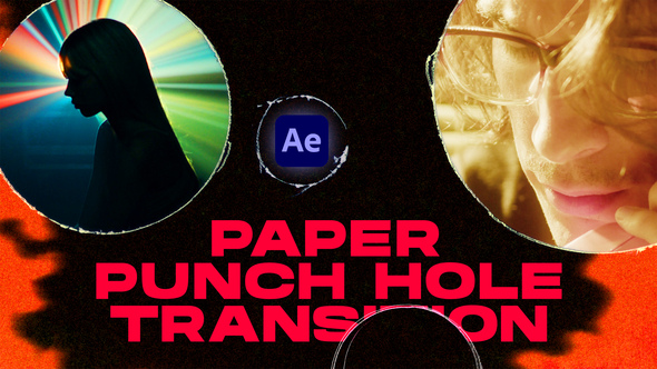 Paper Punch Hole Transitions | After Effects