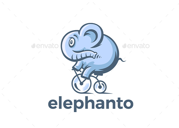 Funny Elephant Logo