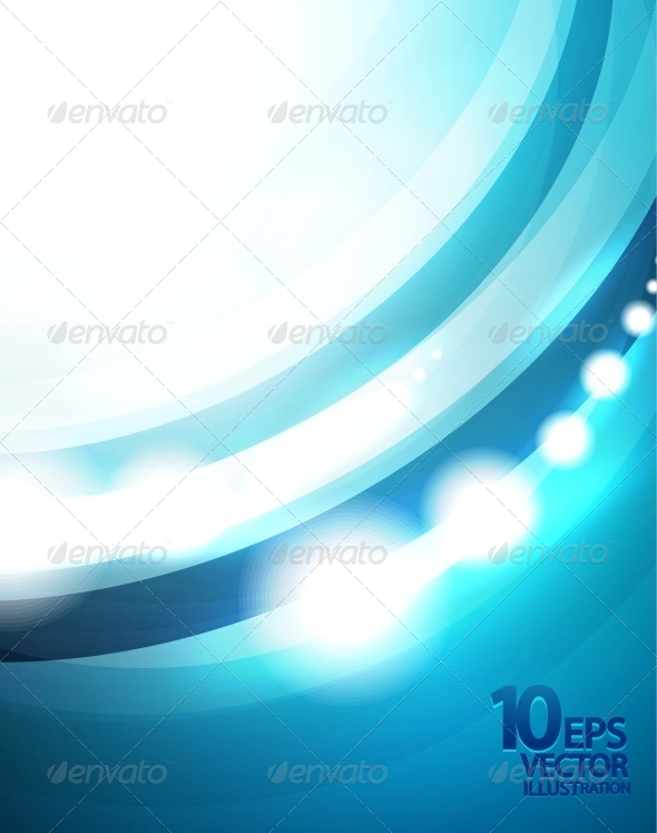 Blue Wave Vector Background - Backgrounds Decorative