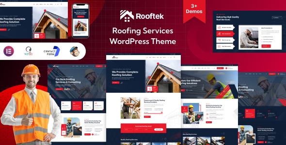 Rooftek - Roofing Services WordPress Theme