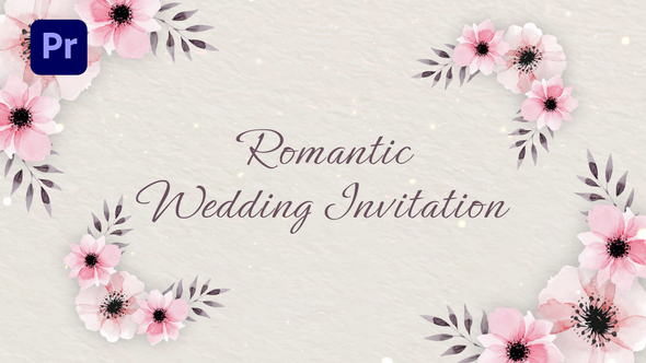 Romantic Wedding Invitation (MOGRT)