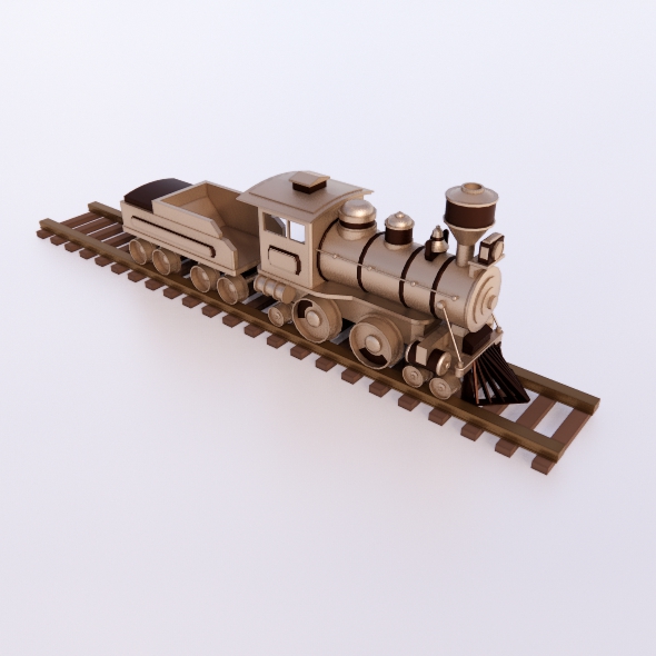 toy train with rails