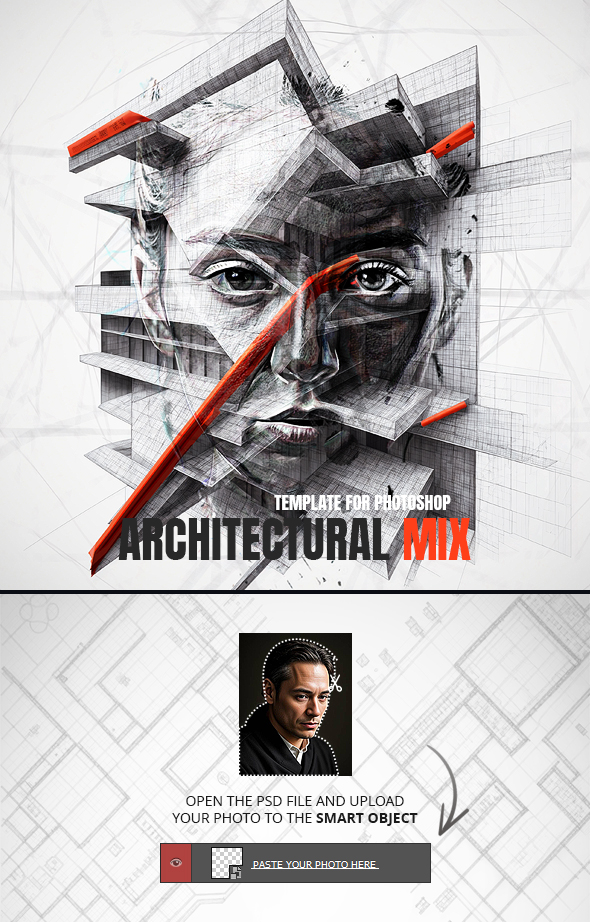 Architectural Mix Template for Photoshop