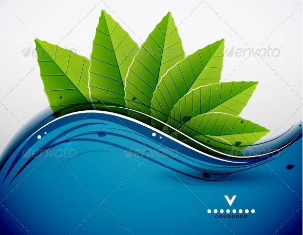 Green Leaves Nature Design - Backgrounds Decorative