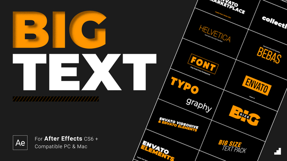 Text Animation Titles template preview
