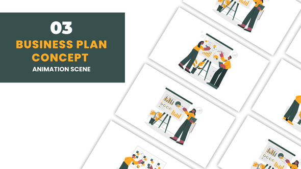 Business Plan Concept Animation Scene