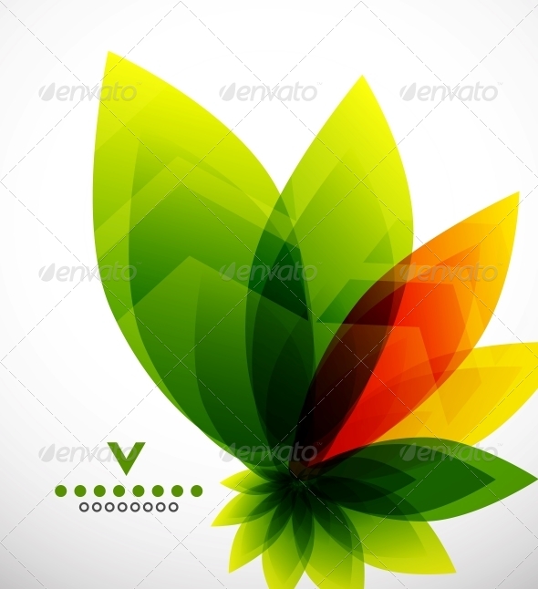 Abstract Flower Design Template - Flowers & Plants Nature