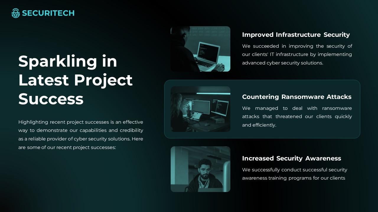 Securitech - Cyber Security Keynote Presentation Template, Presentation ...